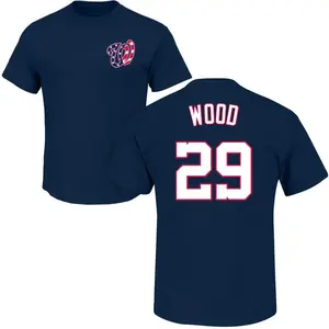 Youth James Wood Washington Nationals Roster Name & Number T-Shirt - Navy